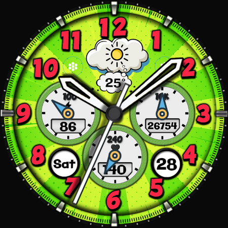 Comic Boom Analog Watch Face screenshot 33