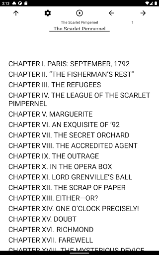 Book, The Scarlet Pimpernel Screen 3