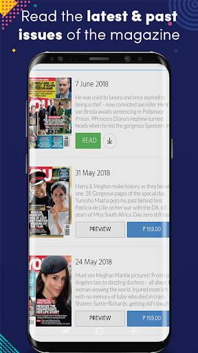 Android application YOU South Africa screenshort