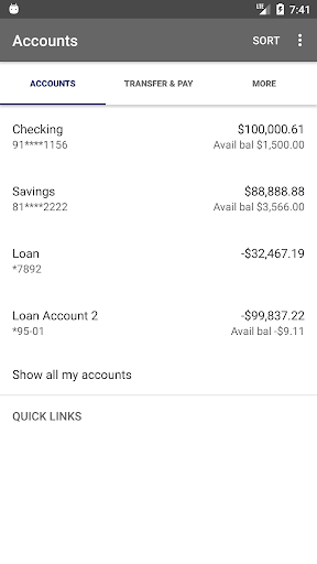 Worthington Federal Savings Screen 3