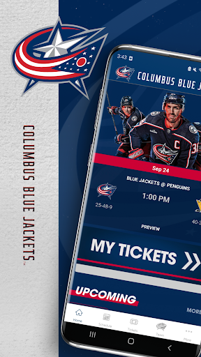 Android application Official Columbus Blue Jackets screenshort