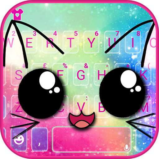 Galaxy Cuteness Kitty Keyboard logo