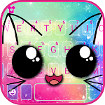 Galaxy Cuteness Kitty Keyboard Theme Apk