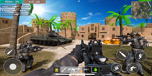Android application Fps Fire Battleground Offline screenshort