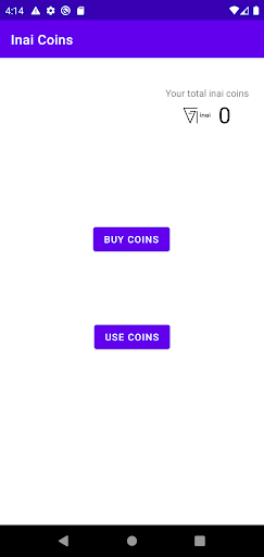 Android application Inai Coins screenshort