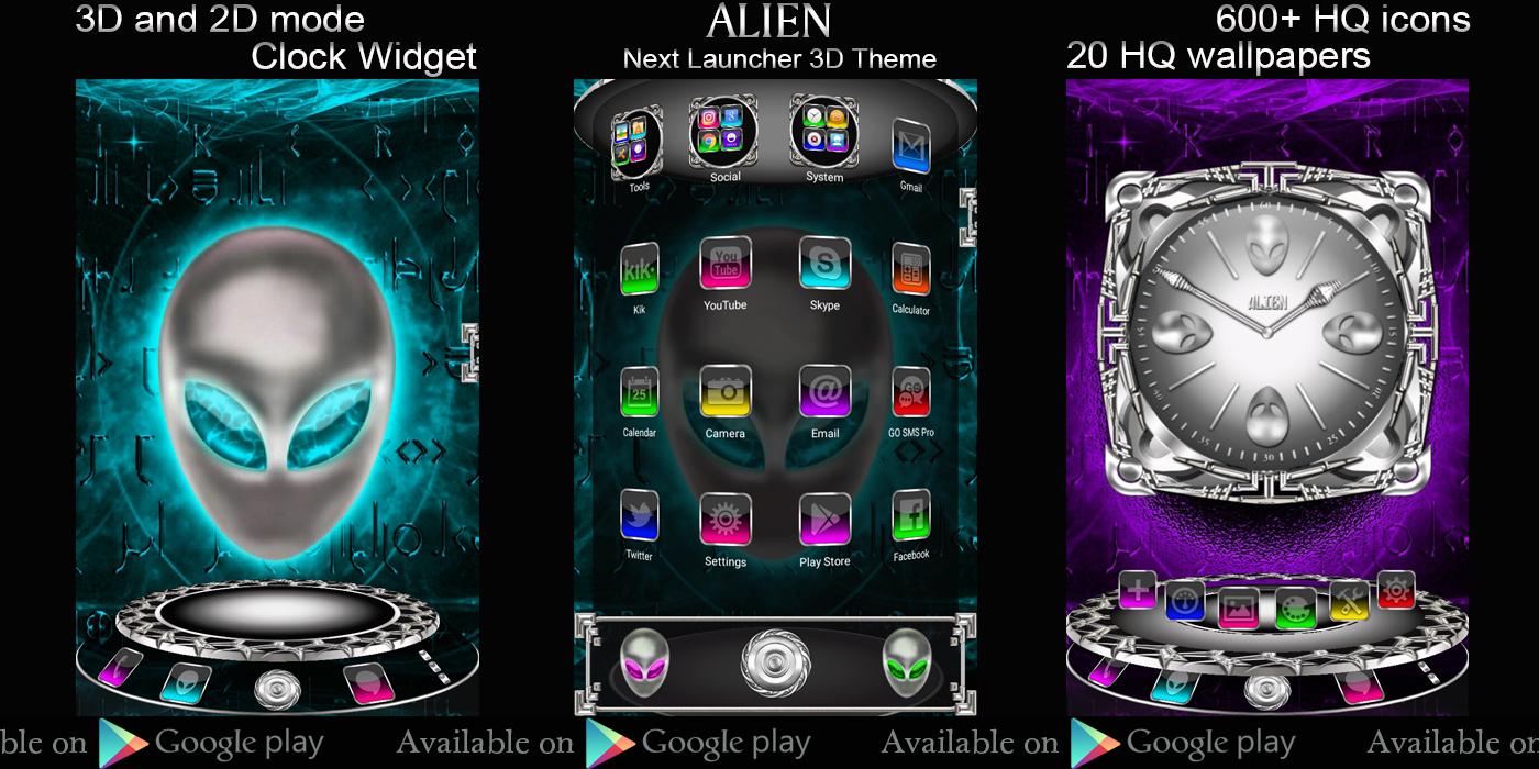 Android application Alien D Go Locker theme screenshort