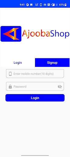 Android application AjoobaShop Partner screenshort