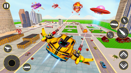Flying Taxi Robot Transform 3D  screenshots 9