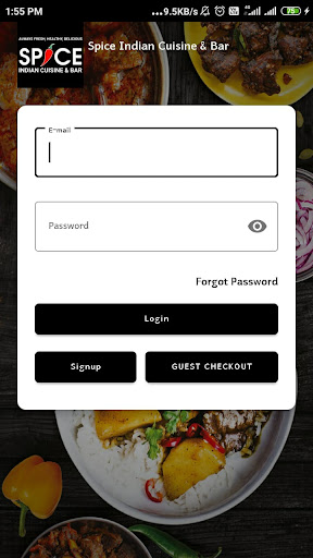 Android application Spice Indian Cuisine & Bar screenshort