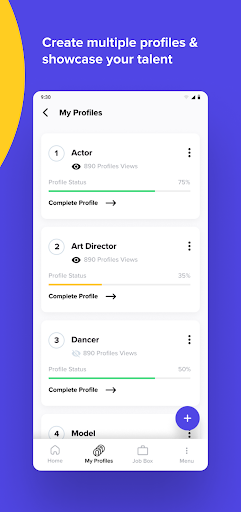 Diffr :Creative Network & Jobs Screen 3