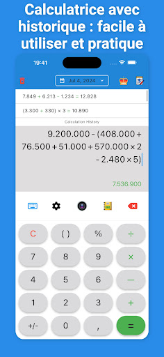 Aperçu de l'application