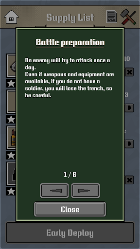 Trench Defence. Screen 2