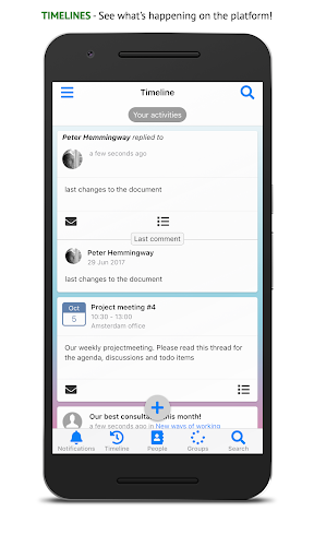 Android application BOORconnect screenshort