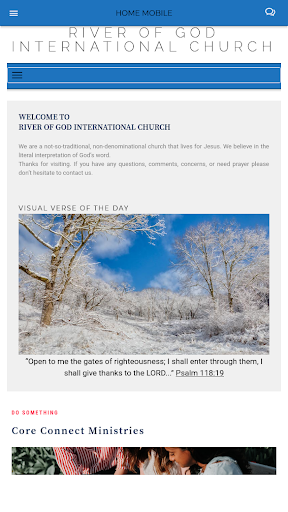 Android application River of God International screenshort