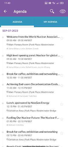 World Nuclear Symposium 23 Screen 3