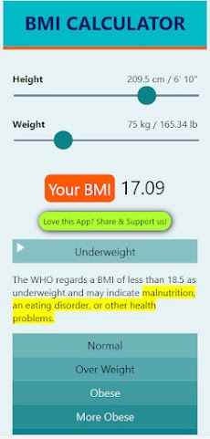 BMI Calculatorのおすすめ画像4