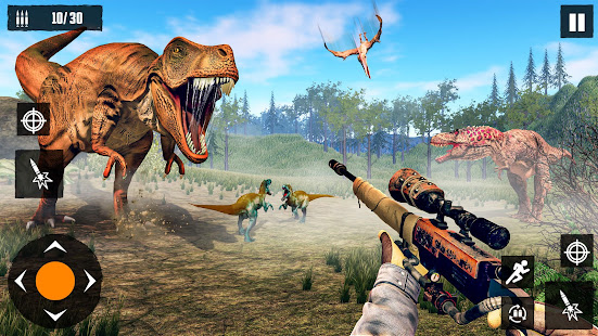 Скачать Dino Hunting Games 2021: Dinosaur Games Offline Онлайн бесплатно на Андроид