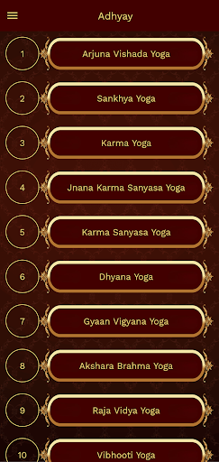 Android application Bhagavad Gita: Hindi & English screenshort