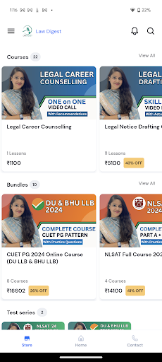 Android application Law Digest screenshort