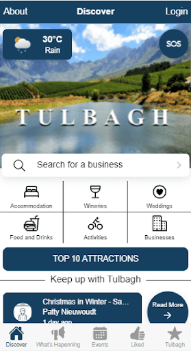 Android application Visit Tulbagh screenshort