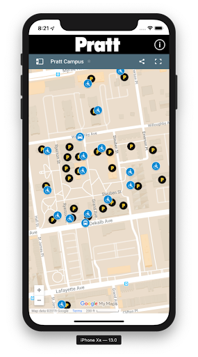 Android application Pratt Campus screenshort