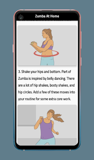 Android application zumba dance exercise& benefits screenshort