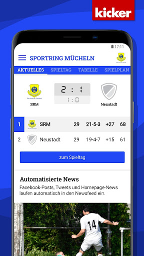 Android application Sportring Mücheln screenshort