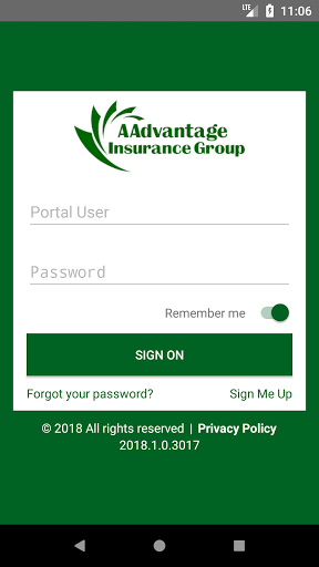 Android application AAdvantage Ins. screenshort