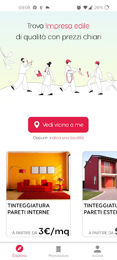 Android application cheprofessionista.it screenshort