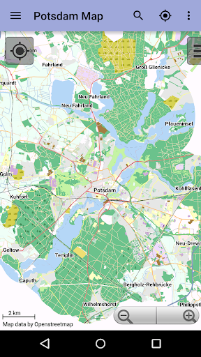 Android application Potsdam Offline City Map Lite screenshort