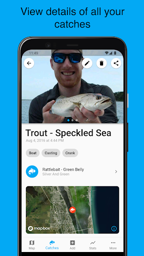 Screenshot of Anglers' Log - Fishing Journal