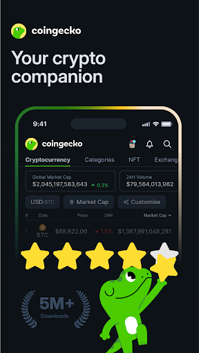 Screenshot of CoinGecko: Crypto Tracker, NFT