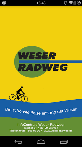Android application Weser-Radweg: App der InfoZent screenshort