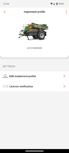 Android application mySprayer screenshort