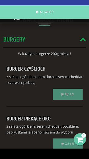 Android application Lucky Food Burger screenshort