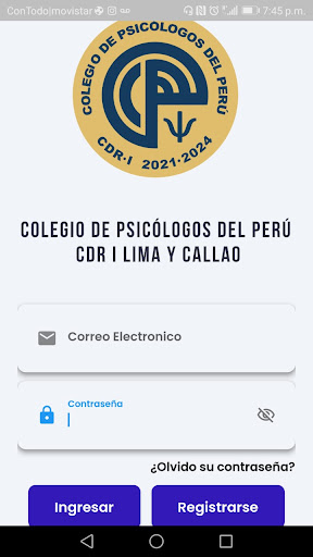App CPsP Lima Screen 2
