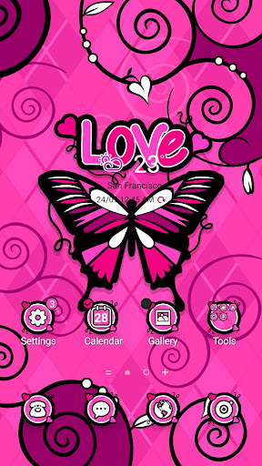 Android application Love Doodle Butter - Wallpaper screenshort