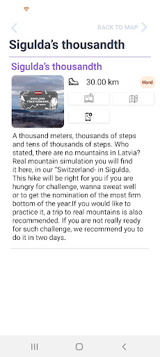 Android application Latvianroutes screenshort