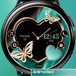 Cover Image of Download Black Mint Heart_Watchface  APK