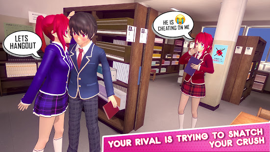 Anime Girl High School Love 1.2 APK screenshots 13
