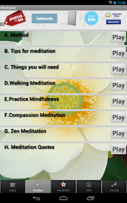 Captura de Pantalla 1 Meditación - Frases y Método android