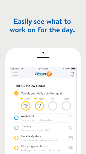 Android application Fitness CF screenshort