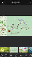 screenshot of Thank You Cards Name Art Maker