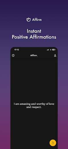 Android application Affirm - Positive Affirmations screenshort