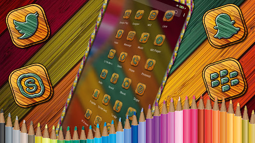 Pencil Color Launcher Theme Screen 2
