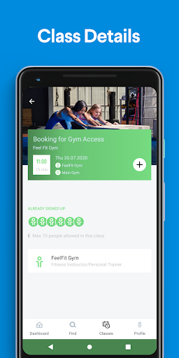 Feel Fit Gym Screen 3
