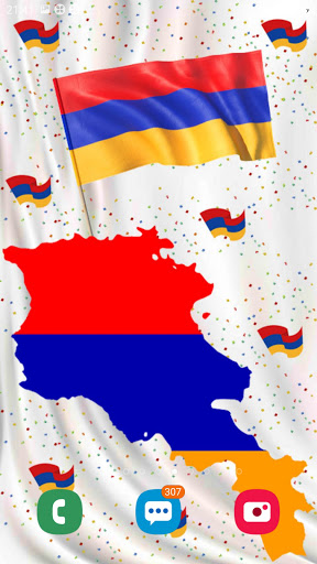 Armenia Flag Live Wallpaper Screen 3