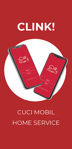 Android application CLINK Cuci Mobil Keliling screenshort
