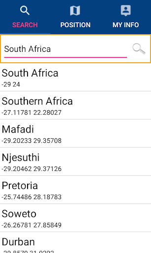 South Africa Gps Map Navigator Screen 2
