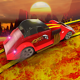 99% Impossible Lava Wall Vintage Car Driving 2018 icon